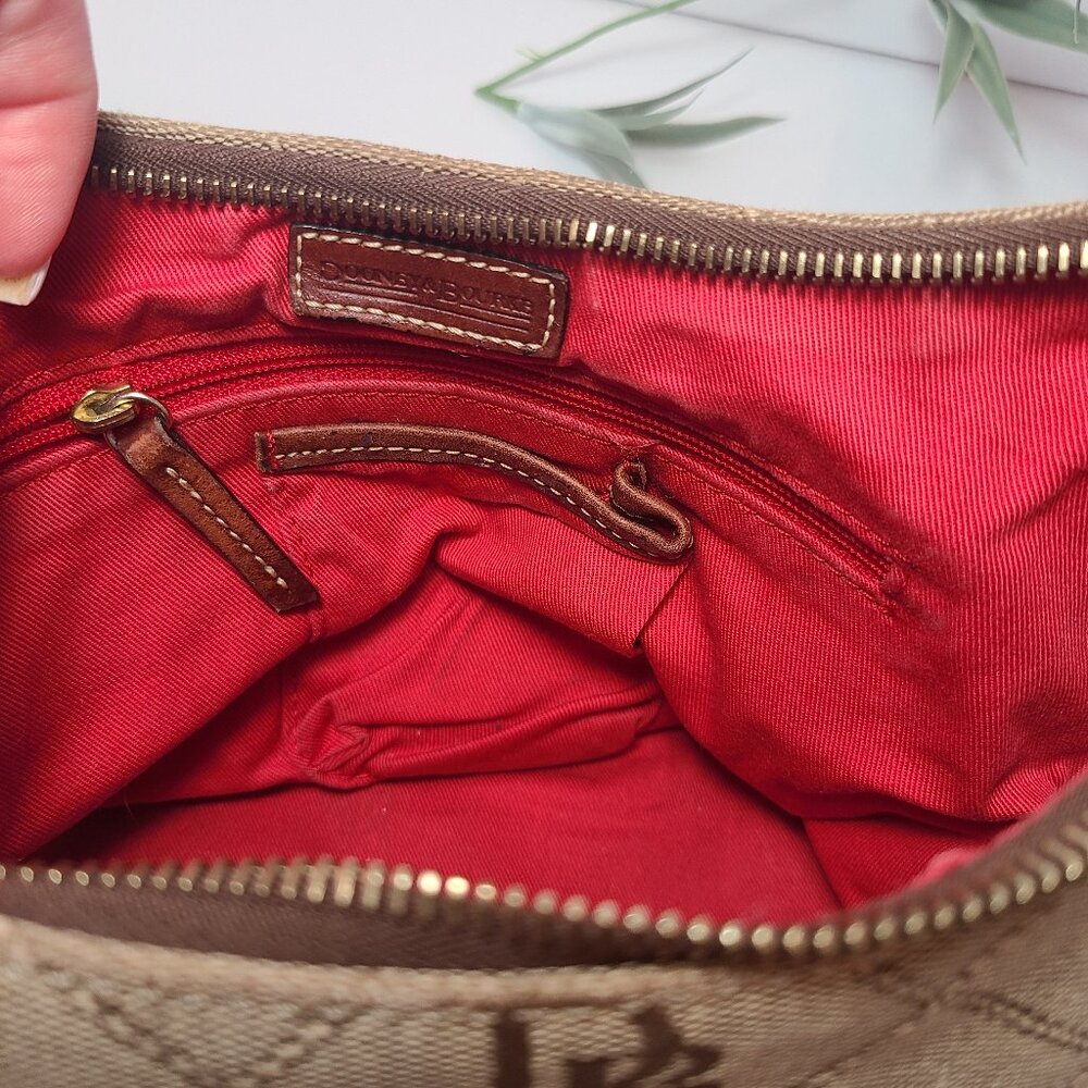 Dooney & Bourke Small Logo Purse w/ Leather Trim - Picture 11 of 16